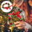 Christmas bells string decor red green gold 1 set 3