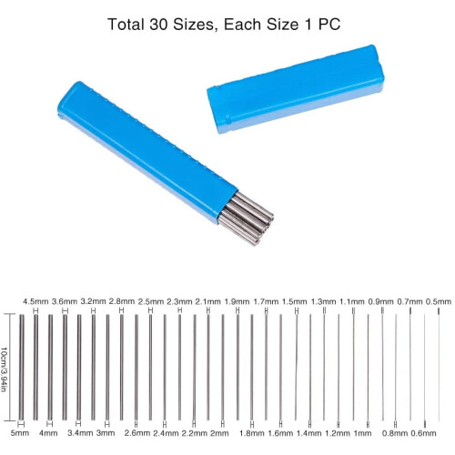 Stainless Steel Mandrels for Wire Wrapping 30 pcs 2