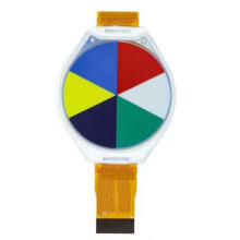 Écran E-Ink Rond de 1,69 Pouce, Écran E-Paper 6 Couleurs, 400 X 400 Pixels, Spectra6, Couleurs Vives, Interface SPI Basse Consommation