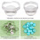 Adjustable Ring Making Kit with Turquoise Cabochons 24pcs 4