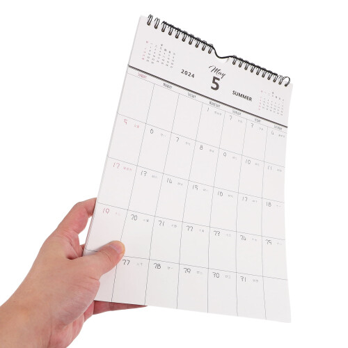 Wall-Mounted Whiteboard Calendar Paper Mache 24-Day 1