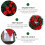 Couronne de Noël décorative en rotin, 1 pièce 2