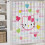 Ensemble rideau de douche Hello Kitty avec tapis de bain antidérapant et 5