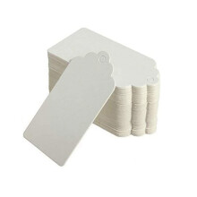 Kraft Paper Gift Tags with Holes 100 pcs 1.96x1.18x0.39 inch