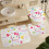 Ensemble rideau de douche Hello Kitty avec tapis de bain antidérapant et 6