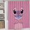 Σετ κουρτινών μπάνιου Stitch Family, μαύρο, 72x72 ίντσες, 4 τεμάχια 5