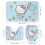 Ensemble rideau de douche Hello Kitty avec tapis de bain antidérapant et 3