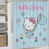 Ensemble rideau de douche Hello Kitty avec tapis de bain antidérapant et 5