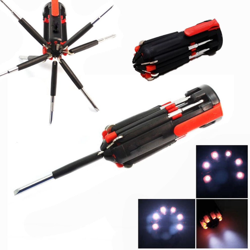 Yifudd Multifunctional Screwdriver Set 2 Pcs 8-In-1 975221732200