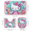 Ensemble rideau de douche Hello Kitty avec tapis de bain antidérapant et 3
