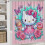 Ensemble rideau de douche Hello Kitty avec tapis de bain antidérapant et 5