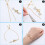 Adjustable Slider Chain Bracelet Gold 32 pcs 6