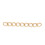 Stainless Steel Curb Chain Extender Golden 100 pcs 2