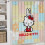 Ensemble rideau de douche Hello Kitty avec tapis de bain antidérapant et 5