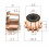 Κομματοφόρος χάλκινου γάντζου Mosiee 18x8x14.5mm 10 δόντια 5