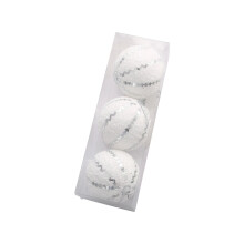 Christmas Ball White Decoration Set 3pcs