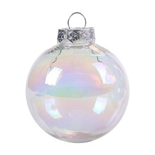 Décorations de Noël d'intérieur en liquidation ! Boules transparentes colorées et incassables, compatibles avec les décorations à suspendre au