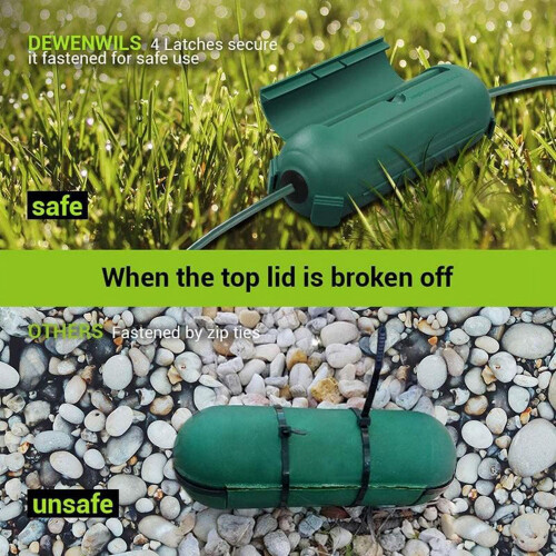 Scatola di sicurezza in plastica per prolunga elettrica da esterno. 1
