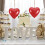 Clear Plastic Fillable Ornament Balls Heart Gift Boxes5PCS 2
