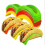 Mosiee taco holder wave shape hard rack30pcs 8