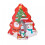 Boîte à biscuits sapin de Noël rétro en fer-blanc (1 pièce) 1