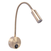 Lampe murale de chevet LED élégante de style européen Eease1PC (dorée)