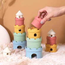 Kiplyki Baby Puzzel Vroeg Educatief Kleurrijk Siliconen Opvouwbaar Speelgoed