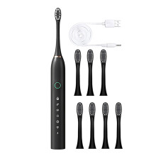 Kiplyki Flash Deals Eltandborste, Eltandborste Med 8 Borsthuvuden, Smart Eltandborste Med 6 Hastigheter, Timer, IPX7
