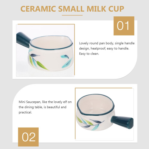 Milk Pan Non-Stick Ceramic Butter Melting Pot 1 Piece 2