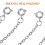 Women's Necklace Extender Chain for Multiple Necklaces 5