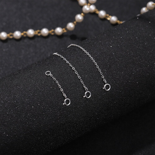 Sterling Silver Extender Chain for Bracelet Necklace 3pcs 1