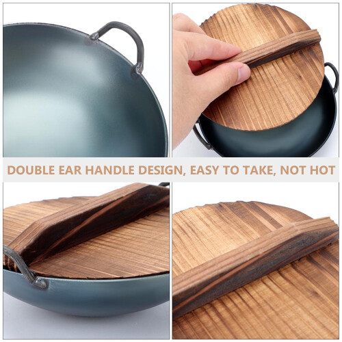 Mini amphora wok pre-seasoned cast iron 1 piece 1
