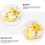 Tiger Resin Statue Decoration Set 4 Pieces 4