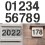 4 inch modern floating outdoor mailbox numbers black 4