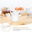 Ceramic Milk Pan Enamel Saucepan 300ml White 3