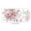 Peony Flower Wall Stickers Pink Removable Decals Set 2