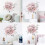 Peony Flower Wall Stickers Pink Removable Decals Set 7
