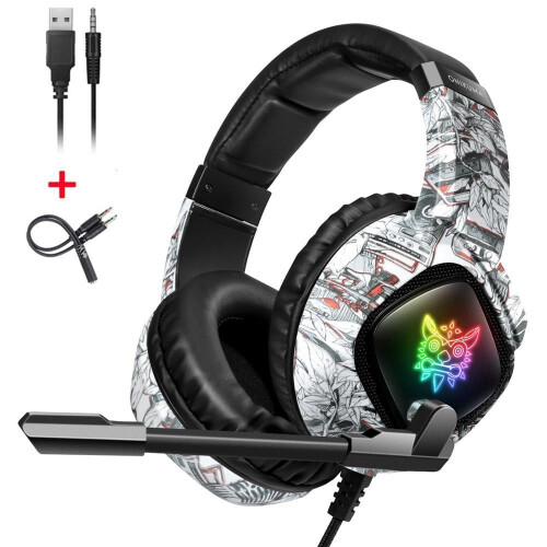 ONIKUMA K19 gaming headset with mic noise cancelling 1