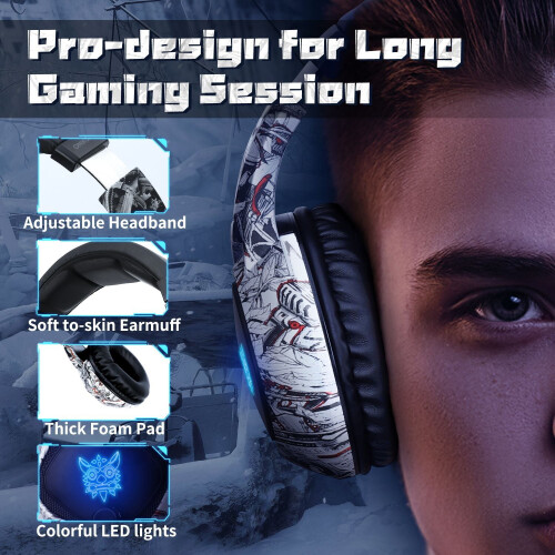 ONIKUMA K19 gaming headset with mic noise cancelling 2