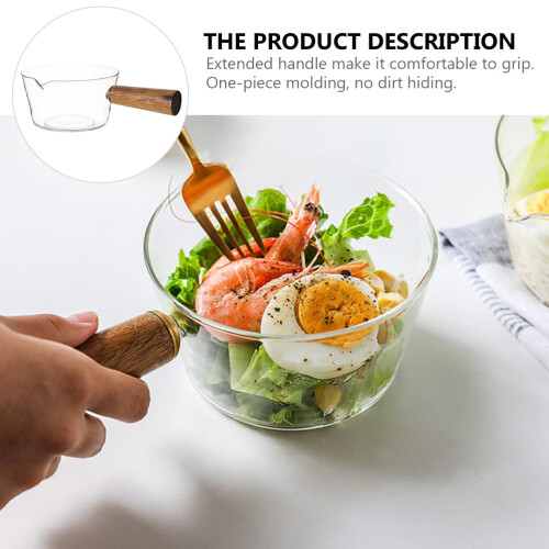 Ceramic Cookware Set with Wooden Handle and Pour Spouts 1