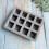 Moule carré en silicone pour époxy et cuisson, grille 3x4, 12 2