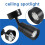 Adjustable 10-60 Narrow  Angle 3000k Ceiling Mounted Spotlight 7W Zoomable Spotlight Light with Zoom Function 8