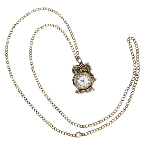 Owl Pocket Watch Retro Style 1 Piece