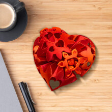 Halloween decorations cut-outs hearts and balls