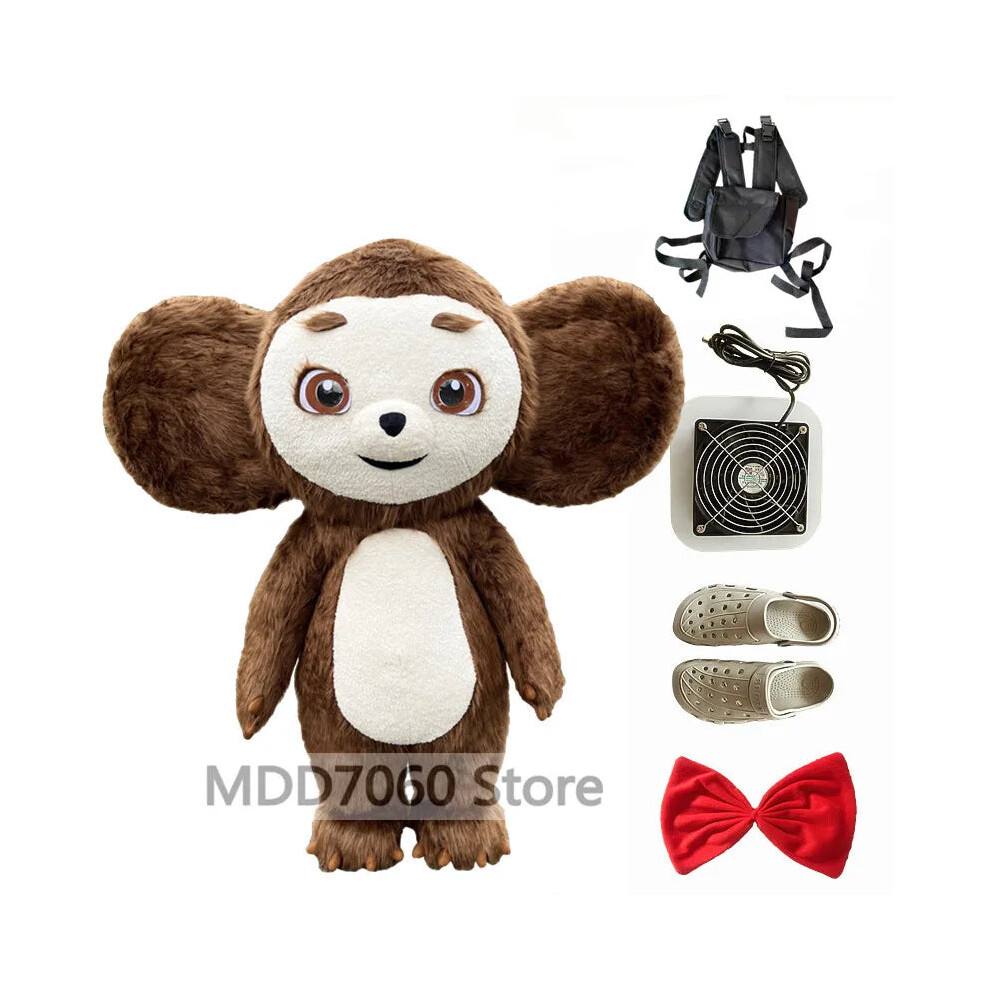 Photos - Other Toys Giant Panda Inflatable Costume Street Funny Polar Bear Mascot Costume Party Role Playing Plush Inf(Big eared monkey, 300cm)