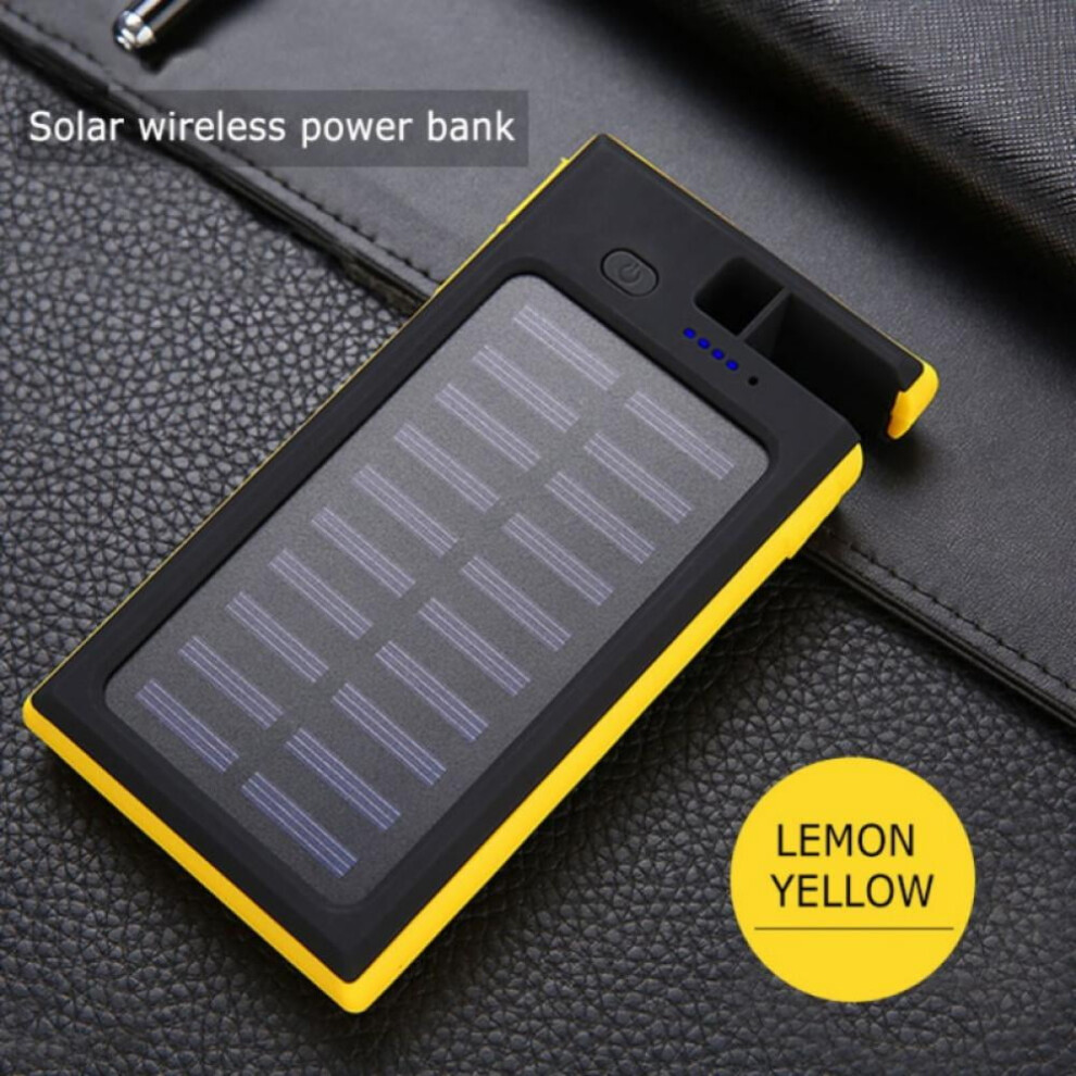 Solar Power Bank Waterproof 20000Mah Dual Usb Blue 972700523397