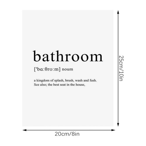 Boho Bathroom Wall Art Print Humorous Message 1 Piece 1