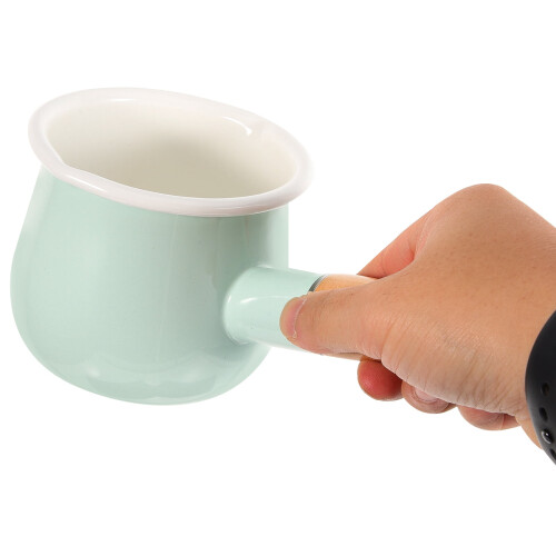 Enamel Saucepan Small Cooking Pot 1.5L 1