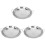 Stainless Steel Flat Bottom Wok 3 Count 1