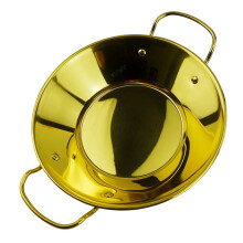 Stainless Steel Wok for Seafood and Paella Cooking